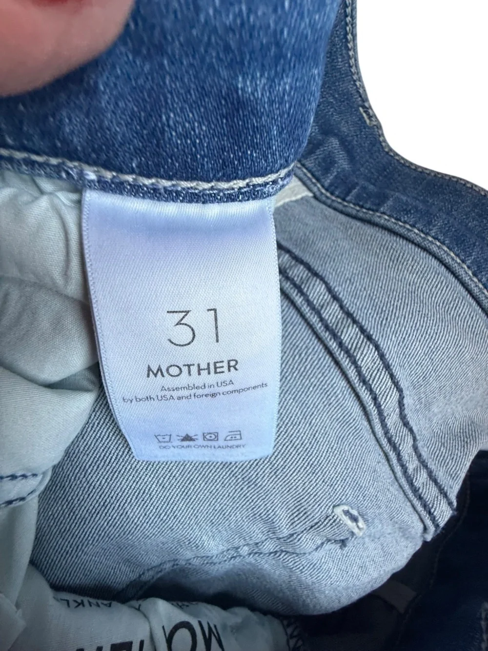 MOTHER The Hustler Ankle Fray in Can't Stop Staring Sz 31 - Picture 12 of 15